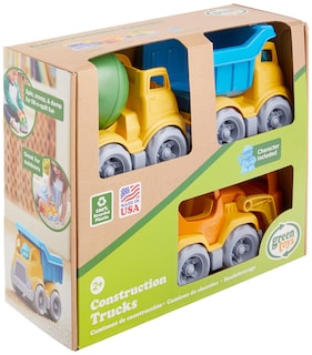 Foto 1 | Foto 1 | Paquete De 3 Juguetes Ecológicos Para Vehículos De Construcción Con Cuchara, Volquete Y Batidora - Venta Internacional.