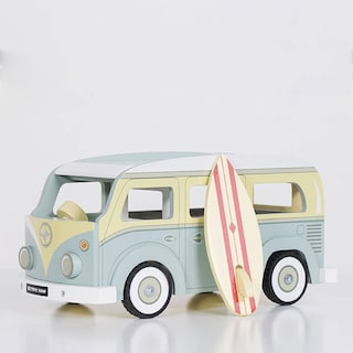 Foto 3 | Foto 3 | Autocaravana Navideña De Madera Toy Le Toy Van Con Tabla De Surf Para Más De 3 Años - Venta Internacional.