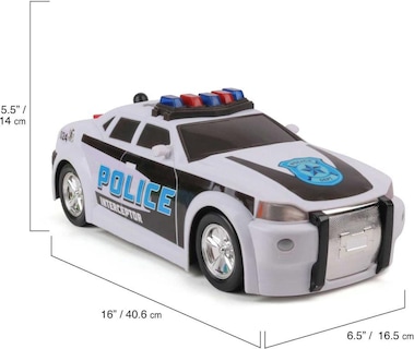 Foto 3 | Foto 3 | Coche De Policía De Juguete Mighty Fleet Mighty Motorized Police Cruiser - Venta Internacional.