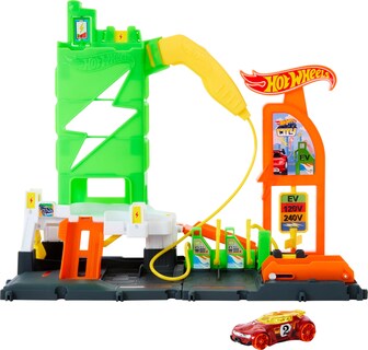 Foto 1 | Foto 1 | Set De Atletismo Para Coches De Juguete Hot Wheels City Super Recharge Con Cargador Eléctrico - Venta Internacional.