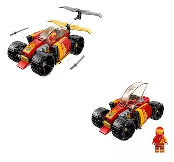 Foto 4 | Foto 4 | Kit Ninjago Coche De Carreras Ninja Evo De Kai 3+ Rojo
