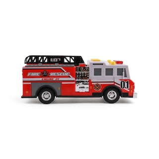 Foto 1 | Foto 1 | Camión De Bomberos De Juguete Mighty Fleet Rescue Force 12 Con Luces Y Sonidos - Venta Internacional.