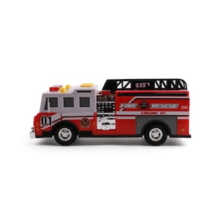 Foto 3 | Foto 3 | Camión De Bomberos De Juguete Mighty Fleet Rescue Force 12 Con Luces Y Sonidos - Venta Internacional.