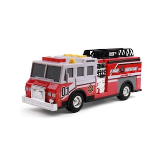 Foto 5 | Foto 5 | Camión De Bomberos De Juguete Mighty Fleet Rescue Force 12 Con Luces Y Sonidos - Venta Internacional.