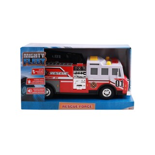 Foto 6 | Foto 6 | Camión De Bomberos De Juguete Mighty Fleet Rescue Force 12 Con Luces Y Sonidos - Venta Internacional.