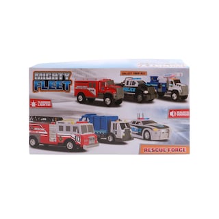 Foto 7 | Foto 7 | Camión De Bomberos De Juguete Mighty Fleet Rescue Force 12 Con Luces Y Sonidos - Venta Internacional.