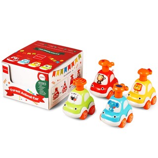 Foto 6 | Foto 6 | Coche De Animales Alasou De Toy Cars Para Niños De 1 A 2 Años Con 4 Animales - Venta Internacional.