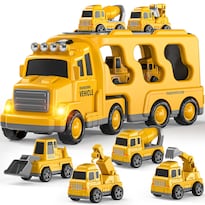 Camión De Construcción De Juguete Temi Para Niños De 3 A 5 Años Con 5 Minicoches - Venta Internacional.