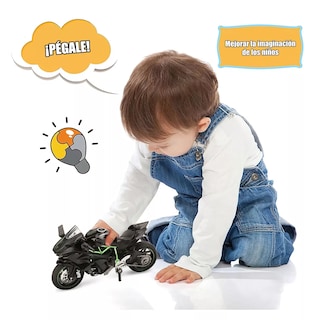Foto 2 | Foto 2 | Motocicleta Juguete Escala 1:18 Para Niño, Negro