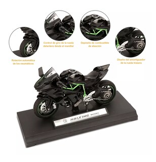 Foto 4 | Foto 4 | Motocicleta Juguete Escala 1:18 Para Niño, Negro