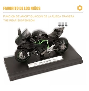Foto 5 | Foto 5 | Motocicleta Juguete Escala 1:18 Para Niño, Negro