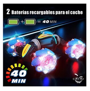Foto 2 | Foto 2 | Carro Control Remoto Todo Terreo Pulsela De Mando Gira 360 Colorworld 88a Azul