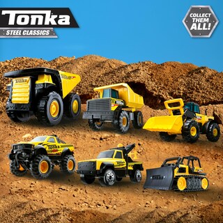 Foto 7 | Foto 7 | Rodillo De Vapor Tonka Steel Classics De Toy Truck, Amarillo, Más De 3 Años - Venta Internacional.