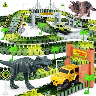 Foto 1 | Foto 1 | Set De Juguetes Hony Dinosaur Tracks Con Coches De Carreras Y Juguetes De Dinosaurios 27 - Venta Internacional.
