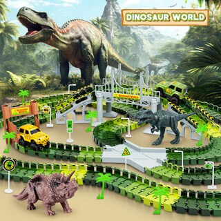 Foto 7 | Foto 7 | Set De Juguetes Hony Dinosaur Tracks Con Coches De Carreras Y Juguetes De Dinosaurios 27 - Venta Internacional.