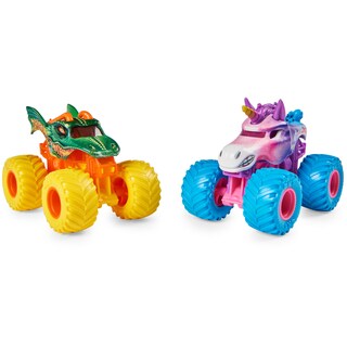 Foto 2 | Foto 2 | Toy Monster Jam Dragon Vs. Camiones Fundidos A Presión Sparkle Smash 1:64 - Venta Internacional.