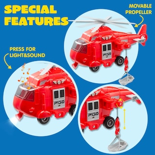 Foto 4 | Foto 4 | Camión De Bomberos De Juguete Joyin Para Niños Pequeños Con Luces Y Sonidos - Venta Internacional.