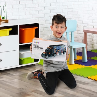 Foto 2 | Foto 2 | Semirremolque De Juguete Play22 Con 6 Coches, 11 Accesorios Para Niños De 3 A 5 Años - Venta Internacional.