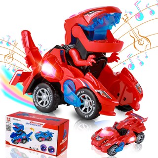 Foto 1 | Foto 1 | Coche Dinosaurio Transformable con Luces LED y Sonido para Niños - Venta Internacional