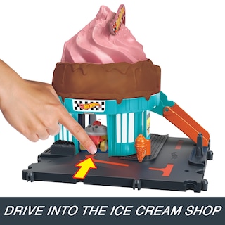 Foto 2 | Foto 2 | Set De Helado En Espiral Toy Hot Wheels Htn77 City Downtown - Venta Internacional.