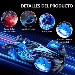 Foto 3 | Foto 3 | Carro Control Remoto Recargable con Spray Azul