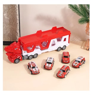 Foto 3 | Foto 3 | Juguete Niños Camion De Bomberos Con Pista Catapultante 6 Pzs Rojo Blanco