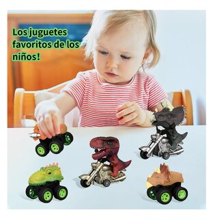 Foto 5 | Foto 5 | Carros de Juguete Lab.G de Dinosaurio 5 Piezas