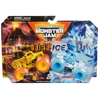Toy Monster Jam Fire And Ice Monster Trucks, Paquete De 2 Unidades, 1:64 - Venta Internacional.