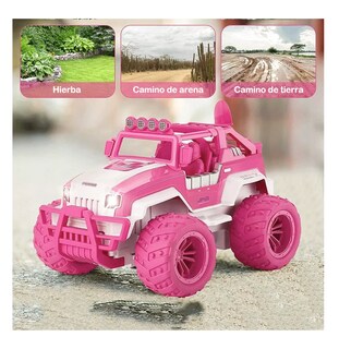 Foto 2 | Foto 2 | Coche De Juguete Teledirigido Recargable Camión Todoterreno Rosa