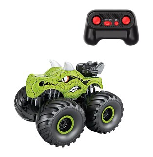 Foto 1 | Foto 1 | Carros De Control Remoto Dinosaurio Con Luz, Spray Y Batería Verde