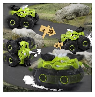 Foto 5 | Foto 5 | Carros De Control Remoto Dinosaurio Con Luz, Spray Y Batería Verde
