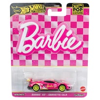 Coche De Metal Fundido A Presión Hot Wheels Barbie 65th Corvette C8.r - Venta Internacional.