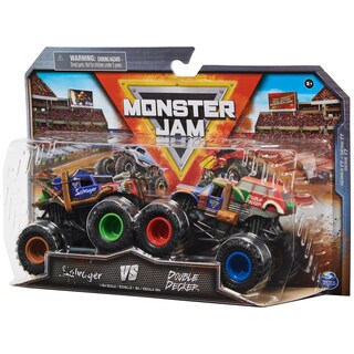 Foto 5 | Foto 5 | Toy Monster Jam Salvager Vs. Double Decker 1:64 Para Niños Mayores De 3 Años - Venta Internacional.