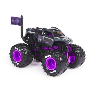 Foto 5 | Foto 5 | Monster Truck Monster Jam 2024 Marvel 1:64 Black Panther Fundido A Presión - Venta Internacional.
