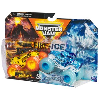 Foto 7 | Foto 7 | Monster Truck Monster Jam 2024 Fire & Ice Fundidos A Presión, Paquete De 2 - Venta Internacional.