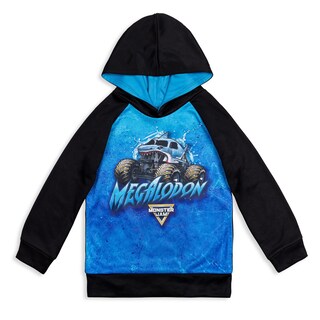 Foto 1 | Foto 1 | Sudadera Con Capucha Monster Jam Trucks Megalodon Big Boys Negro/azul 10-12 - Venta Internacional.