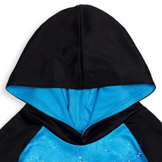 Foto 2 | Foto 2 | Sudadera Con Capucha Monster Jam Trucks Megalodon Big Boys Negro/azul 10-12 - Venta Internacional.