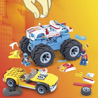 Foto 3 | Foto 3 | Megaconstrux Monster Rodger Dodger & Hot Wheels Racing 251pz