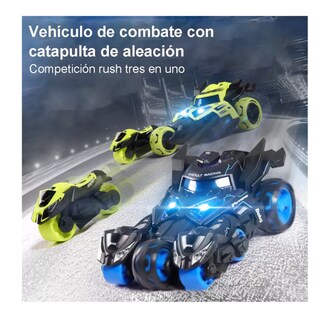 Foto 2 | Foto 2 | Juguete Coche Con Luz Música 3 En 1 Catapulta Carro Niño Negro/azul Belug