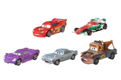 Foto 4 | Foto 4 | Set De Vehículos De Juguete Mattel Disney Pixar Cars 5 Cars Con Carro De Herramientas - Venta Internacional.