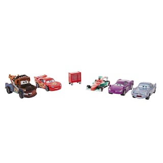 Foto 5 | Foto 5 | Set De Vehículos De Juguete Mattel Disney Pixar Cars 5 Cars Con Carro De Herramientas - Venta Internacional.