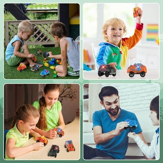 Foto 2 | Foto 2 | Coches con Forma de Dinosaurio Skylety con Luz Led 6 Piezas - Venta Internacional