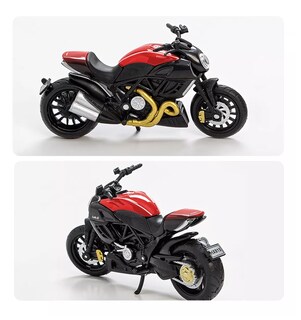 Foto 2 | Foto 2 | Motocicleta de Juguete Alear Escala 1:18 Ducati Diavel Rojo