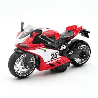 Foto 1 | Foto 1 | Motocicleta De Juguete Cyysfivqz Pull Back Con Sonidos Y Luces 1:12 S - Venta Internacional.