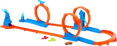 Foto 2 | Foto 2 | Set De Atletismo Para Coches De Juguete Hot Wheels Triple Loop Con Vehículo 1:64. - Venta Internacional.