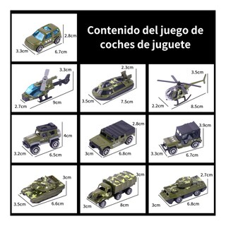 Foto 2 | Foto 2 | Carros De Juguete 10 Pz Lab.g Verde Militar