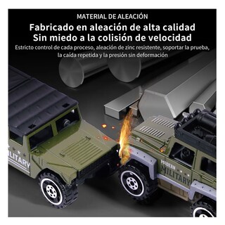 Foto 3 | Foto 3 | Carros De Juguete 10 Pz Lab.g Verde Militar