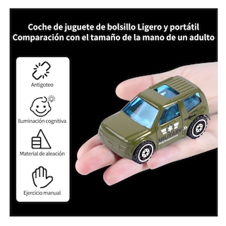 Foto 4 | Foto 4 | Carros De Juguete 10 Pz Lab.g Verde Militar