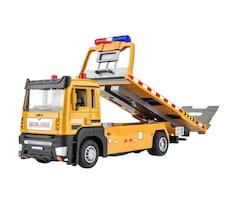 Remolque De Plataforma Para Niños De Aleación Con Luces Amarillo