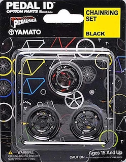 Foto 2 | Foto 2 | Juego De Identificación Para Pedales De Bicicleta A Escala 1:9 Con 3 Anillos De Cadena Negros - Venta Internacional.